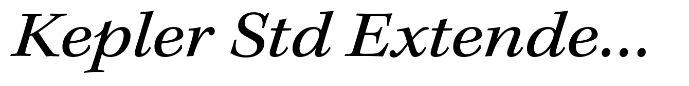 Kepler Std Extended Italic